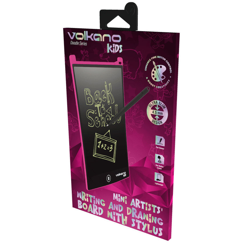 Volkano Kids Doodle Series 8.5" Writing and Drawing Board - Pink