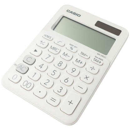 Casio MS-20UC - Desktop calculator 12 Digit - White