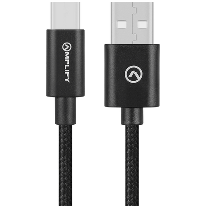 Amplify Linked Series USB-A to Type-C Braided Cable 1.2m - Black