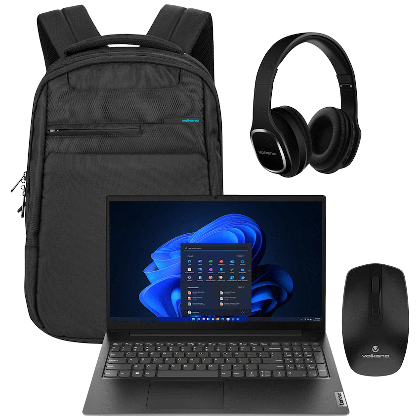 Lenovo Laptop 82YU010NSA - V15 AMD Ryzen 3 8/256 Bag+Mouse+Headphone