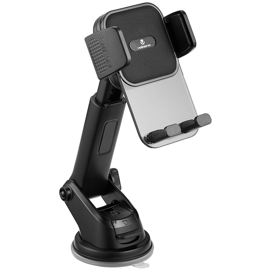 Volkano Secure Series Car Vent, Dash & Windshield Mount Phone Holder - Black