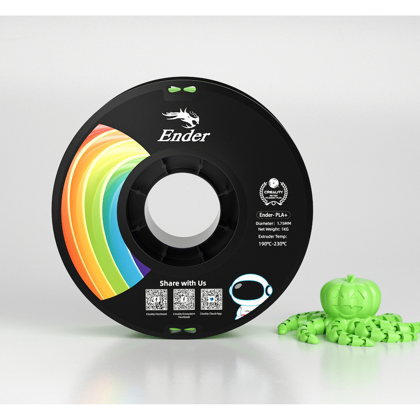 Ender PLA+ Filament Apple Green 1Kg