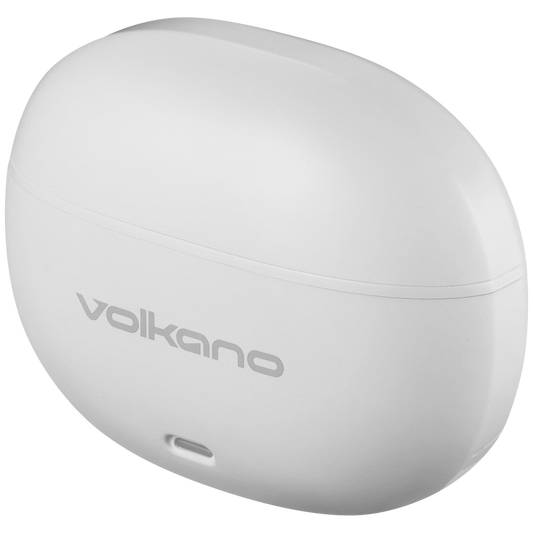 Volkano Pulse Series True Wireless Earphones with Charging Case - White