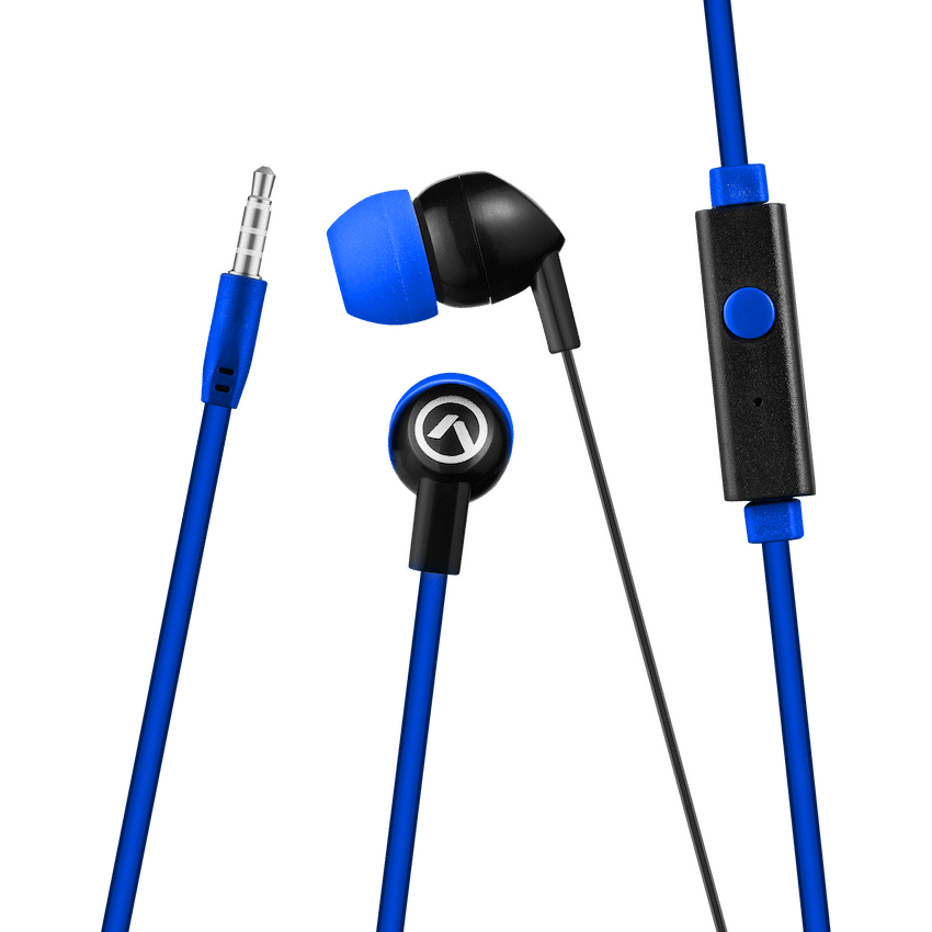 Amplify Vibe Series Earphones with Mic - Black and Blue