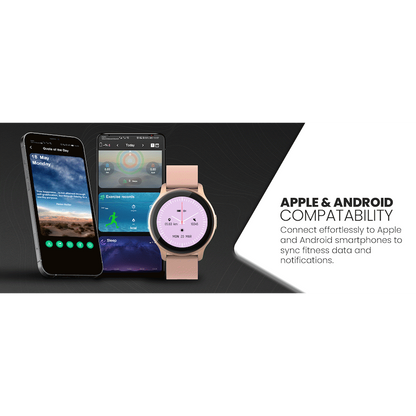 Volkano Active Tech Trend series Watch with heart rate monitor - Gold