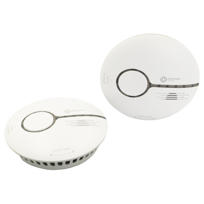 Smart Wi-Fi Smoke Detector Alarm Twin Pack