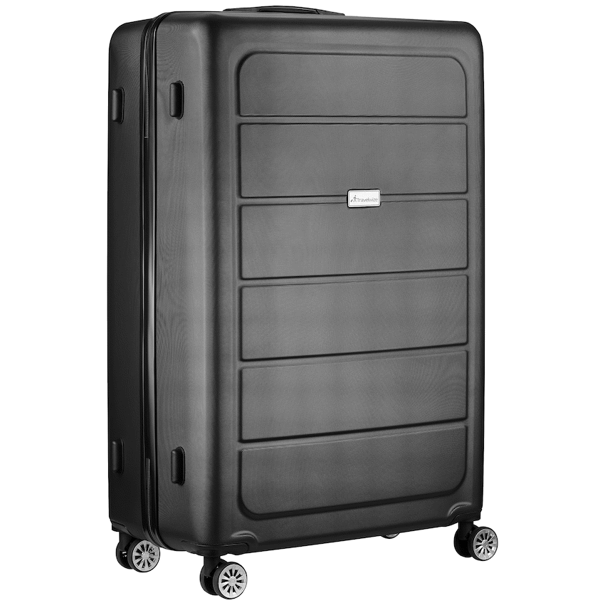 Travelwize Maple ABS 55cm 4-Wheel Spinner Luggage - Black