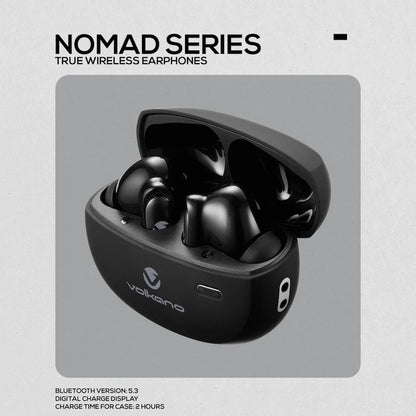 Volkano Nomad Active Noise-Cancelling True Wireless Earphones - Black