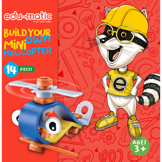 Edu-matic Flexi Build Mini Kit - Helicopter - 14 pcs