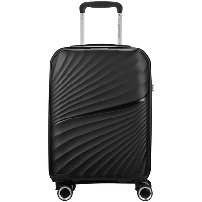 Travelwize Quartz PP 76cm 4-Wheel Spinner Luggage - Black