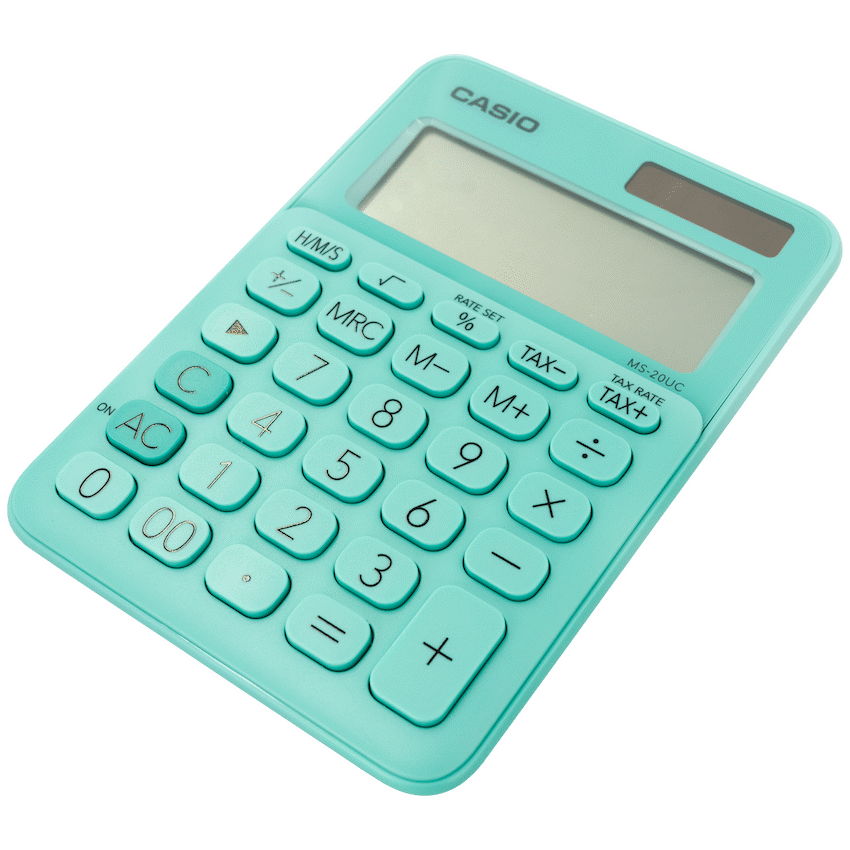 Casio MS-20UC - Desktop calculator 12 Digit - Green
