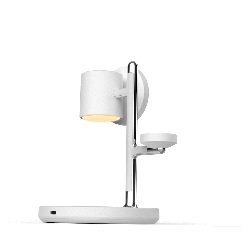 Volkano Lumen Series 3-in-1 Magnetic 25W Qi2.2 Wireless Charging Station - White