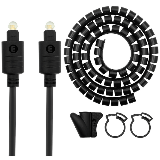 Volkano 1.2m & 3m Toslink Cables and 1.5m 20mm Express Cable - Bundle
