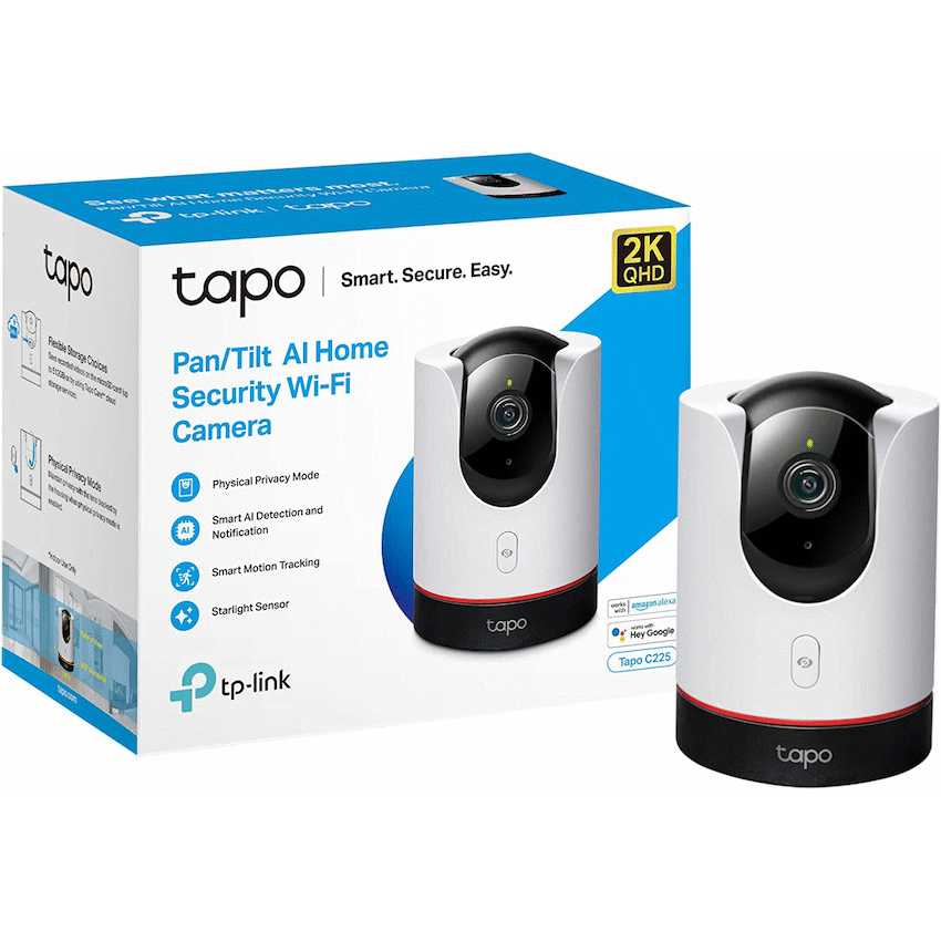 TP-Link Tapo C225 2K QHD Pan/Tilt AI Home Security Wi-Fi Camera