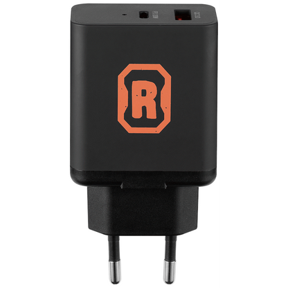 Rugged by Volkano Dual USB Wall Charger with QC3.0 and PD