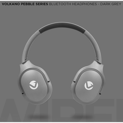 Volkano Pebble Series Bluetooth Headphones - Dark Grey