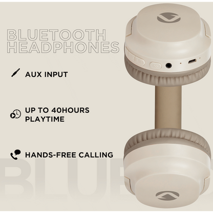 Volkano Pebble Series Bluetooth Headphones - Khaki