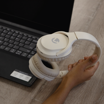 Volkano Pebble Series Bluetooth Headphones - Khaki