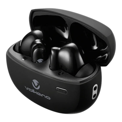 Volkano Nomad Active Noise Cancelling True Wireless Earphones Black - Everyday Elektronics South Africa