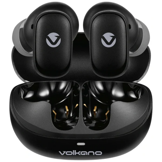 Volkano Sugar Cube Active Noise Cancelling True Wireless Earphones Black - Everyday Elektronics South Africa