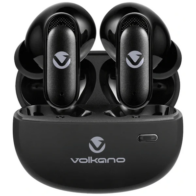 Volkano Nomad Active Noise Cancelling True Wireless Earphones Black - Everyday Elektronics South Africa