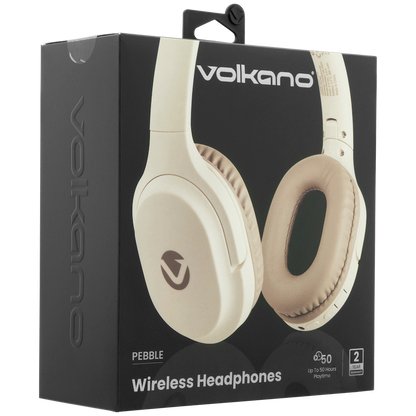 Volkano Pebble Series Bluetooth Headphones - Khaki