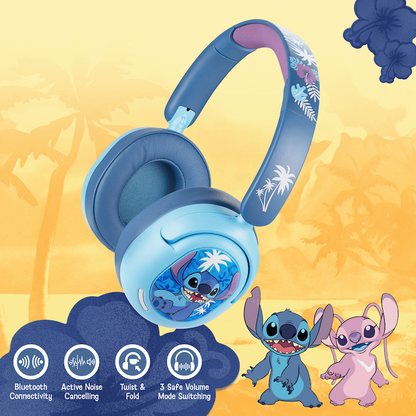 Disney Stitch ANC Padded Bluetooth Headphones