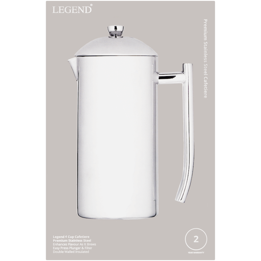 Legend Stainless steel 4 cup cafetiere ( Order in Qty of 1)