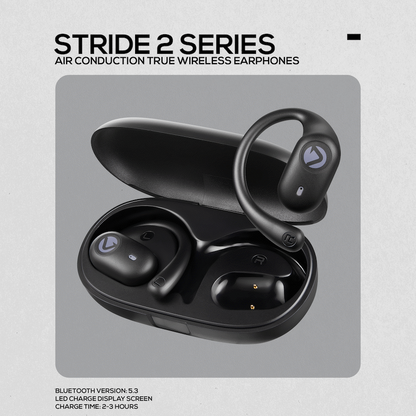 Volkano Stride 2 Air Conduction True Wireless Earphones - Black