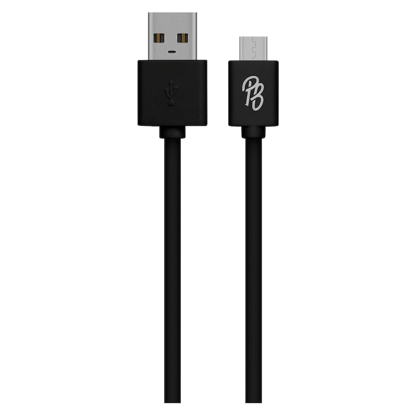 Pro Bass Power Series Boxed Round Micro USB Cable - Black