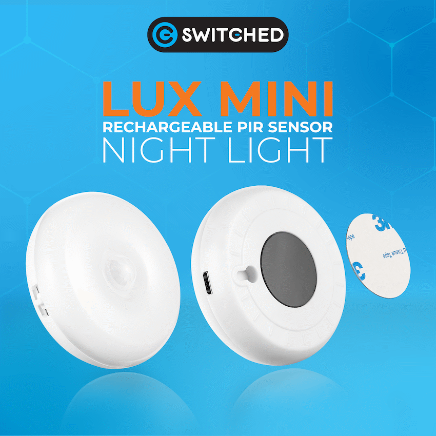 Switched Lux Mini Rechargeable Motion Sensor Night Light