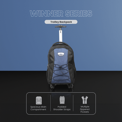 Volkano Winner Trolley Backpack 22L Navy
