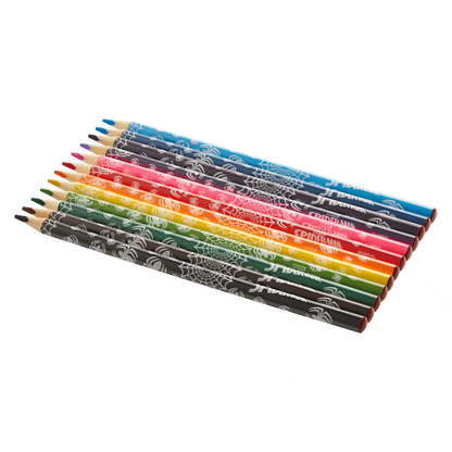 Spiderman 12 Colour Pencils Triangular Multi
