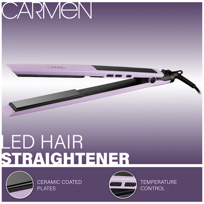 Carmen Colours LED Hair Straightener