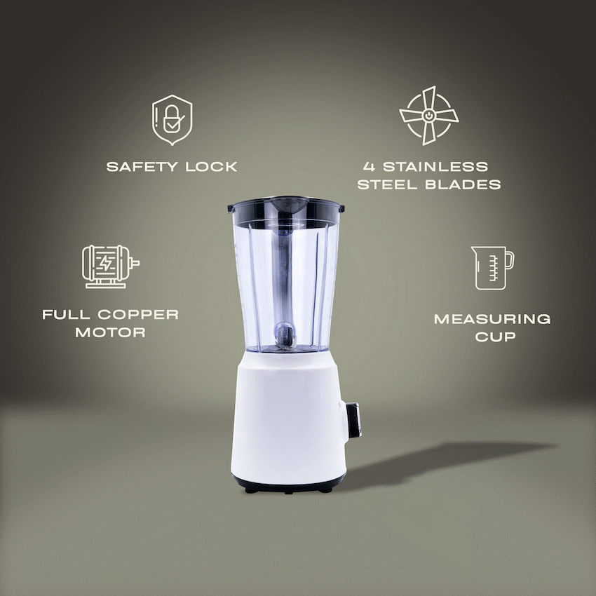 ELEKTRA - 500W 1.5L JUG BLENDER (PLASTIC JUG)