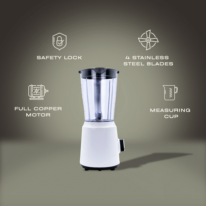 ELEKTRA - 500W 1.5L JUG BLENDER (PLASTIC JUG)