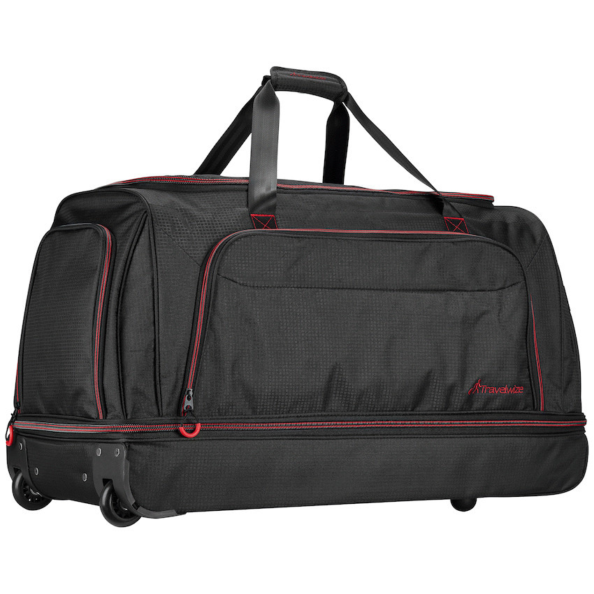 Travelwize Asteroid Trolley Duffle - Black/Red
