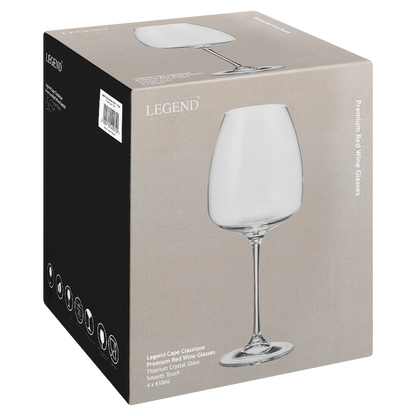 Legend Cape Classique Red Wine Glass 610ml - 4pc set ( Order in Qty of 4)
