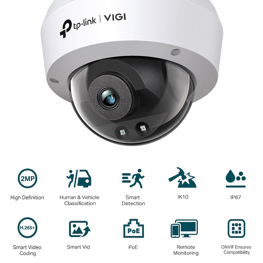 TP-Link Vigi C220I 2MP 2.8mm Dome Network Camera