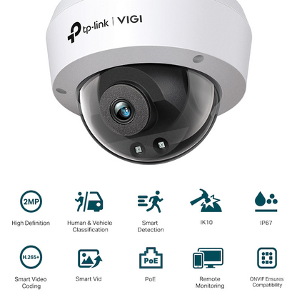 TP-Link Vigi C220I 2MP 2.8mm Dome Network Camera