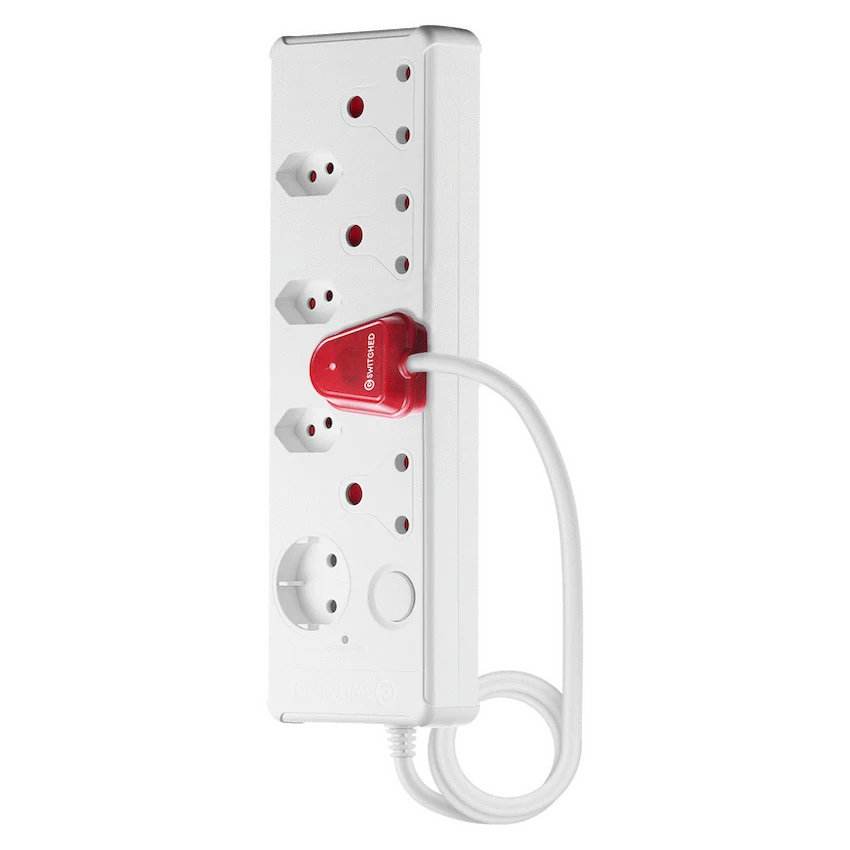 SWITCHED 8-way High Surge Multiplug 0.5m