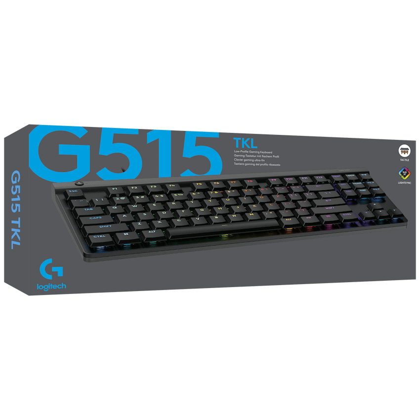 Logitech(R) G515 TKL Wired Gaming Keyboard - Black