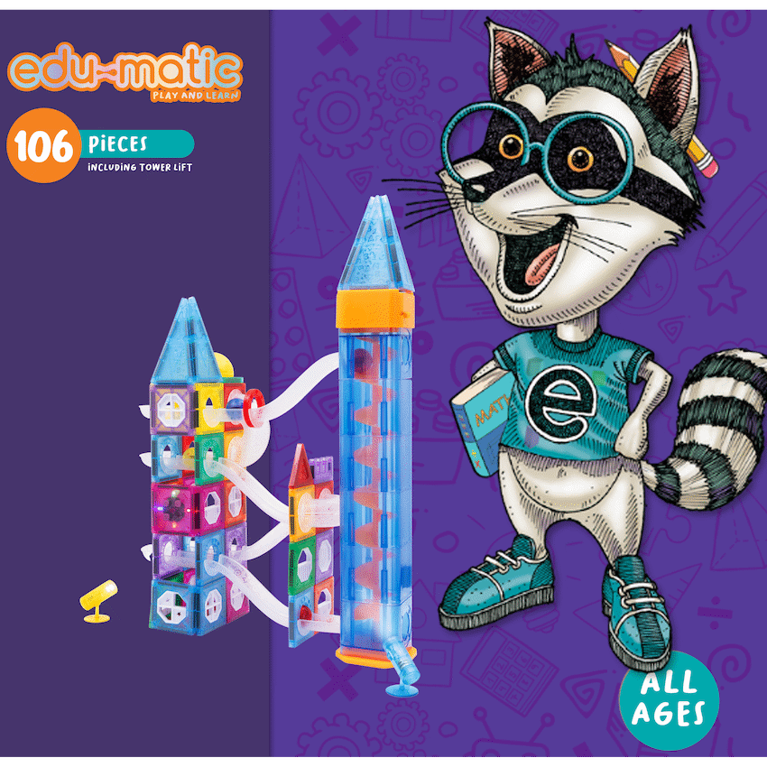 Edu-matic Mini-Mags Light Up Set 106 pieces