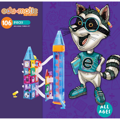 Edu-matic Mini-Mags Light Up Set 106 pieces