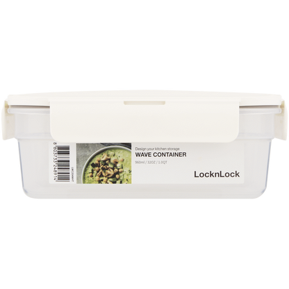 LocknLock Wave container 960ml white ( Order in Qty of 8)
