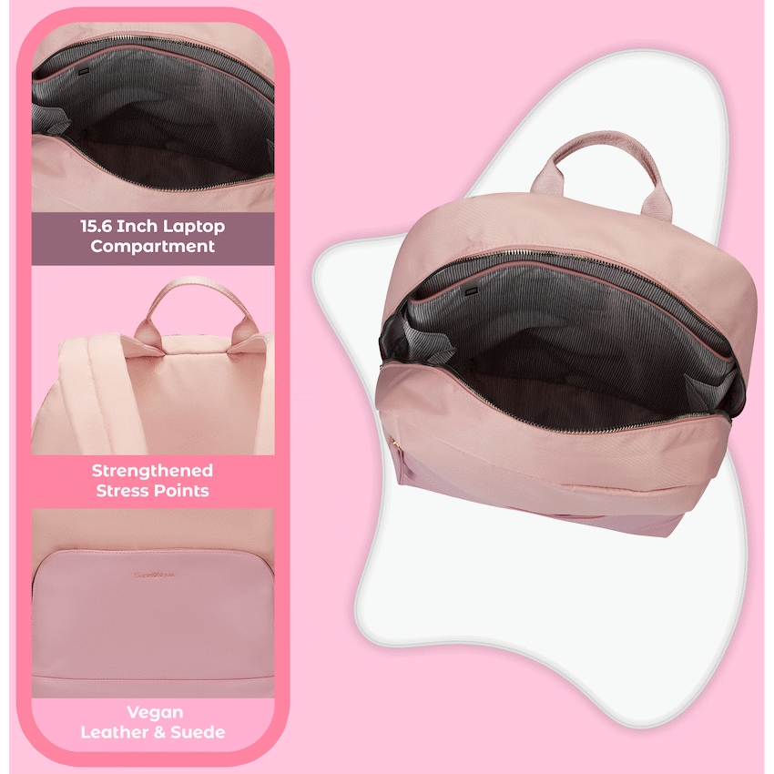 SupaNova Gabi 15.6" Laptop Backpack - Pink