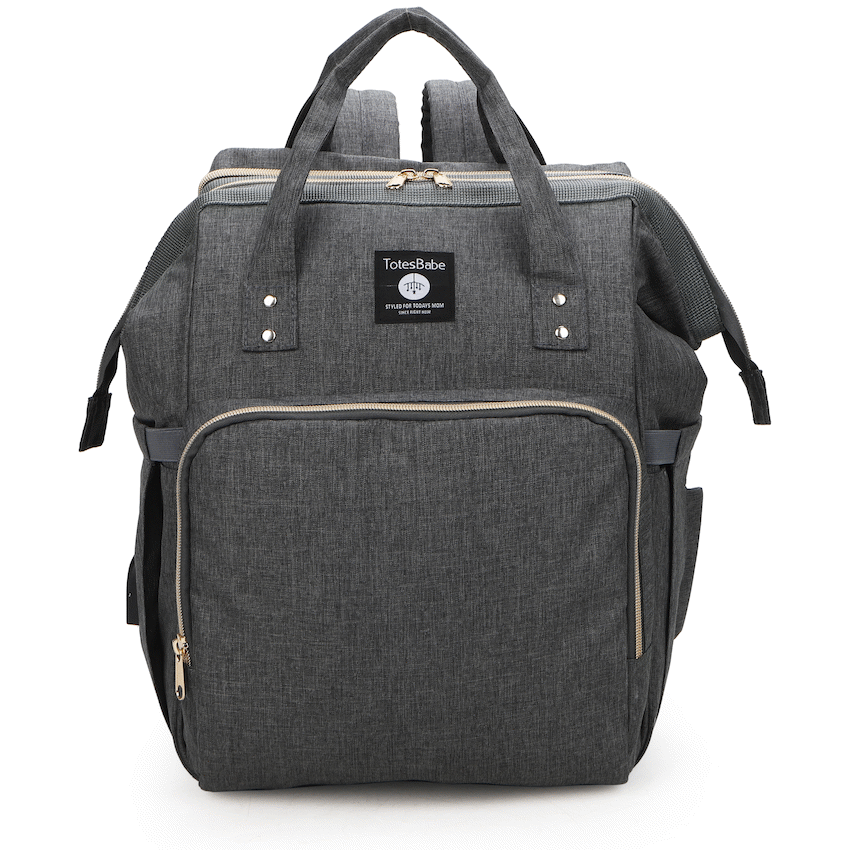 Totes Babe Alma Convertible Diaper Backpack - Dark Grey