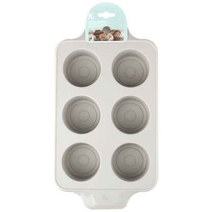 Kitchen Inspire 6 Cup Muffin Pan ( Order in Qty of 6)