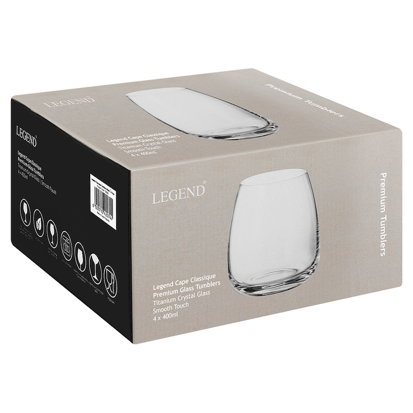Legend Classique Tumbler 400ml - 4 Pack
