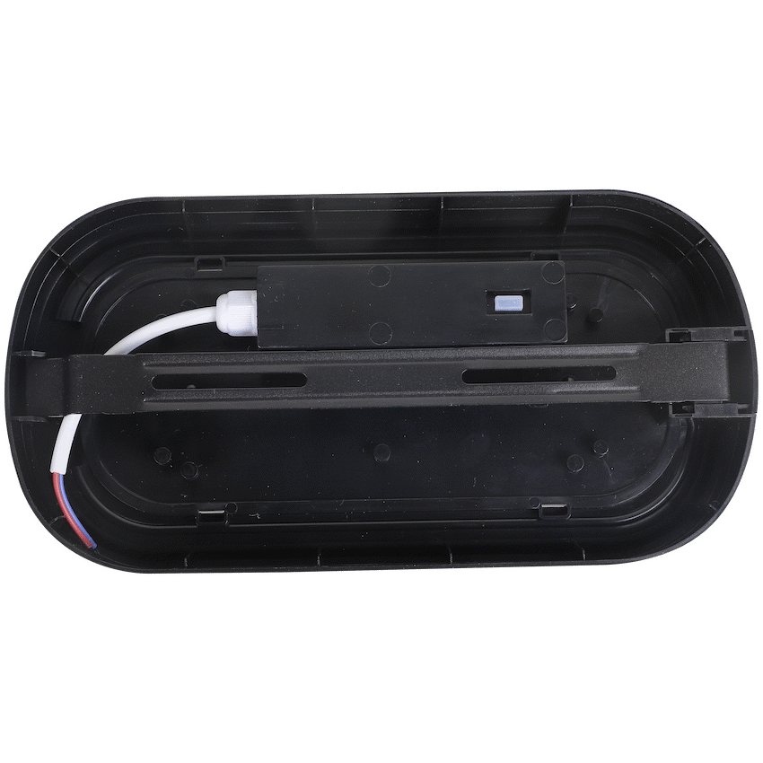 Ellies Ellipse Series AC 24W Capsule LED Bulkhead - PC - BK